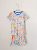 Sea Life Stamps Two Piece Short Set