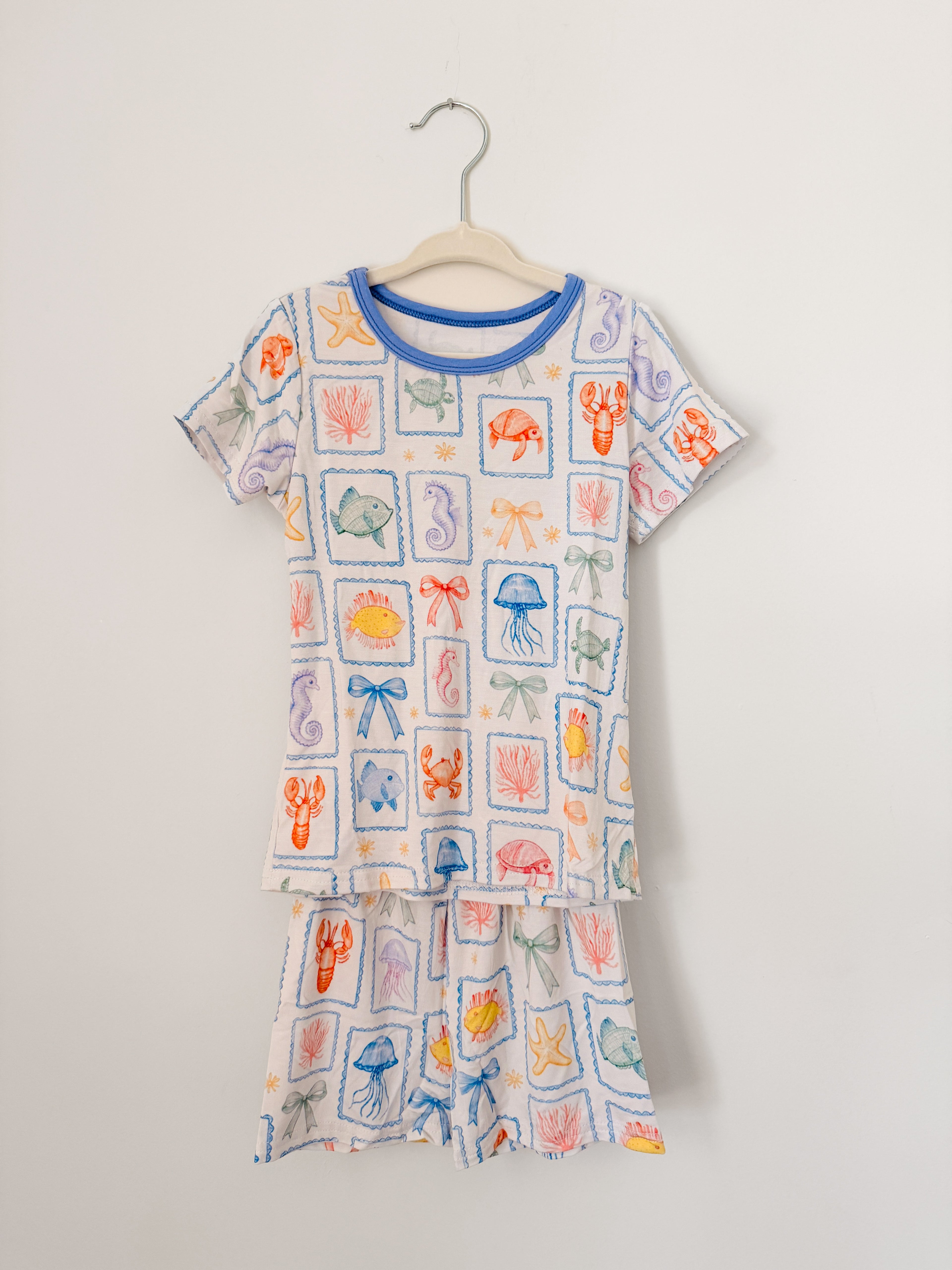 Sea Life Stamps Two Piece Short Set